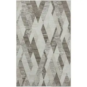 Photo of Gray Geometric Area Rug