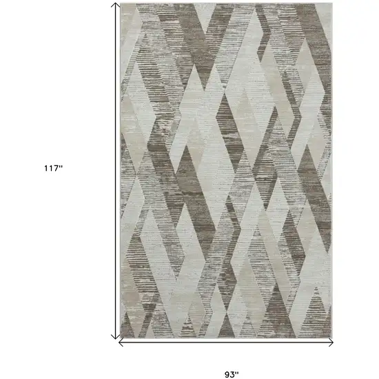 Gray Geometric Area Rug Photo 8