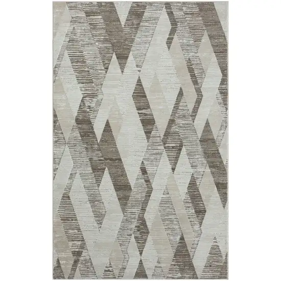 Gray Geometric Area Rug Photo 1