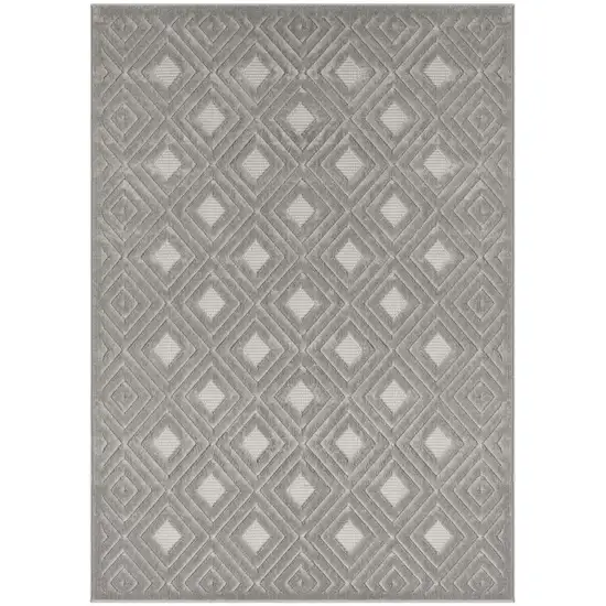 Gray Geometric Area Rug Photo 1