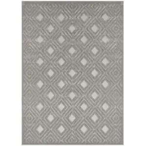 Photo of Gray Geometric Area Rug