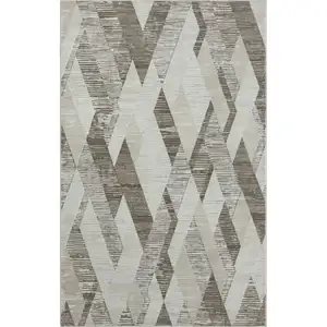 Photo of Gray Geometric Area Rug