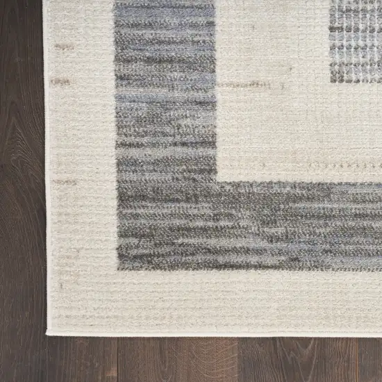 Gray Geometric Area Rug Photo 3