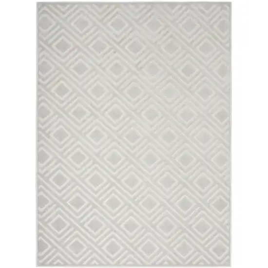 Gray Geometric Area Rug Photo 4