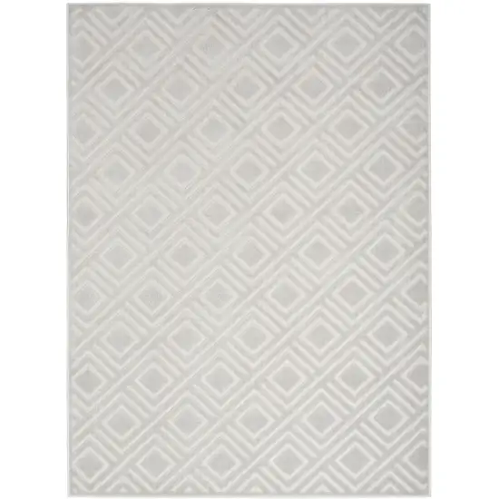 Gray Geometric Area Rug Photo 2