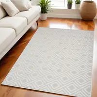 Photo of Gray Geometric Area Rug