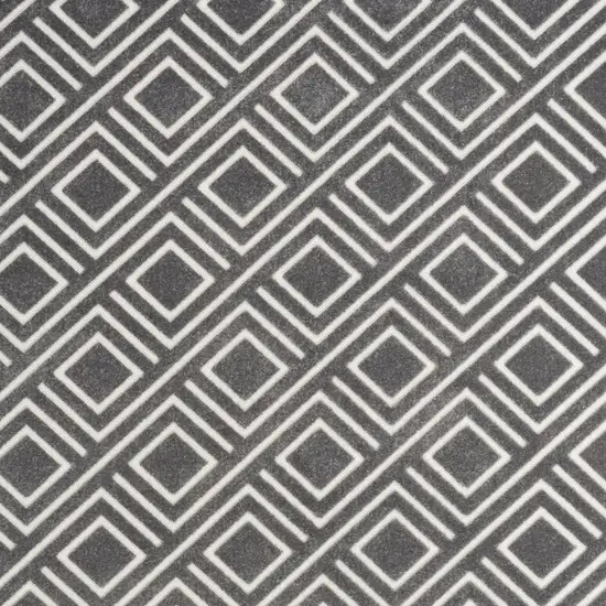 Gray Geometric Area Rug Photo 7