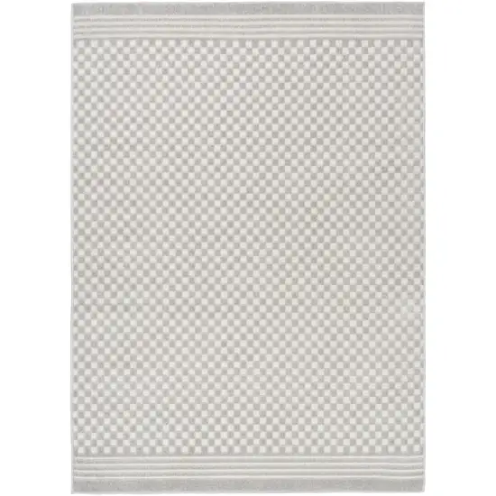 Gray Geometric Area Rug Photo 4