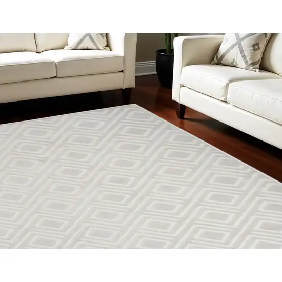 Gray Geometric Area Rug Photo 1