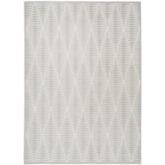 Gray Geometric Area Rug Photo 5