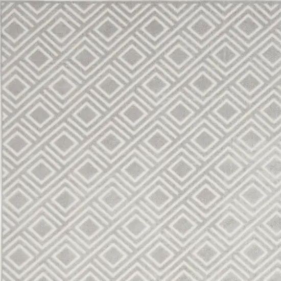 Gray Geometric Area Rug Photo 7