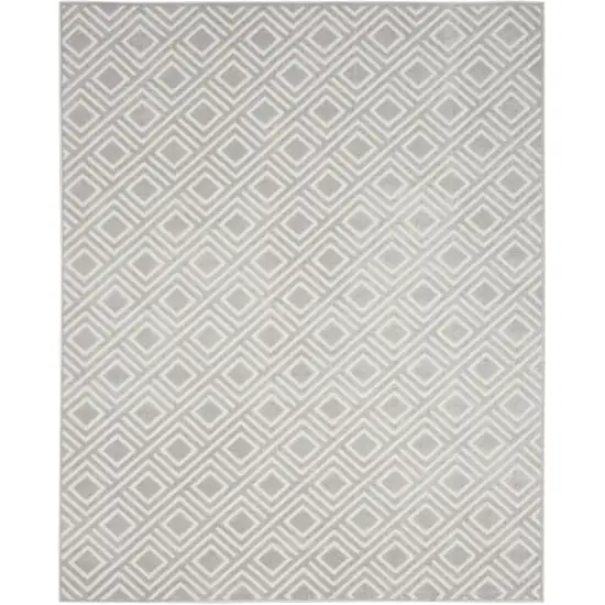 Gray Geometric Area Rug Photo 2