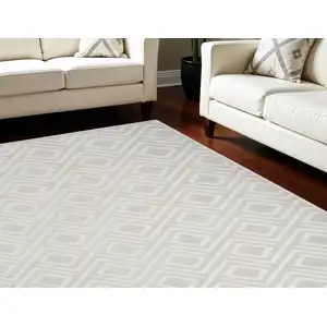 Photo of Gray Geometric Area Rug