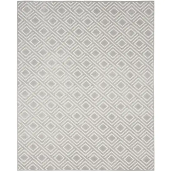 Gray Geometric Area Rug Photo 4