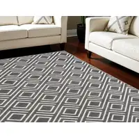 Photo of Gray Geometric Area Rug