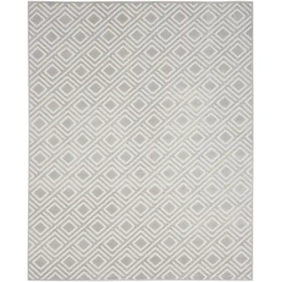 Gray Geometric Area Rug Photo 2