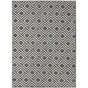 Photo of Gray Geometric Area Rug