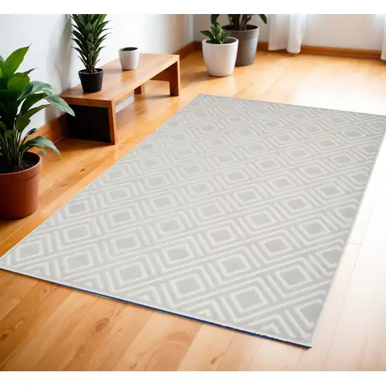 Gray Geometric Area Rug Photo 1