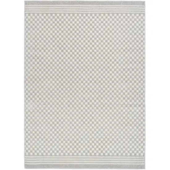 Gray Geometric Area Rug Photo 2