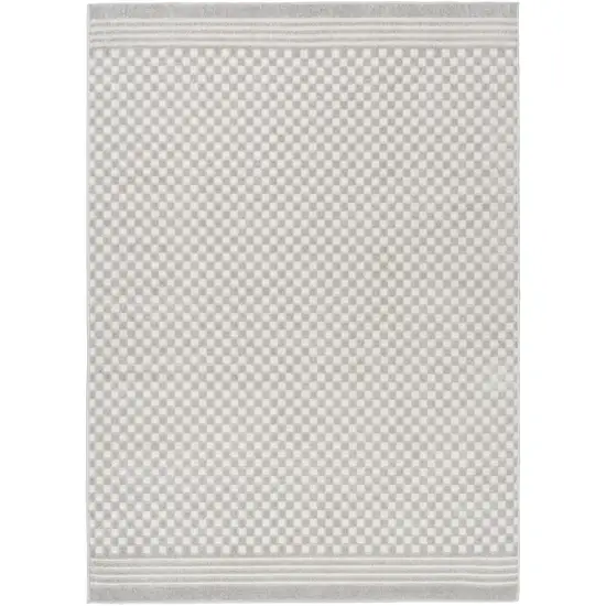 Gray Geometric Area Rug Photo 4