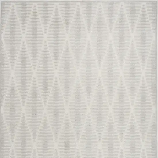 Gray Geometric Area Rug Photo 6