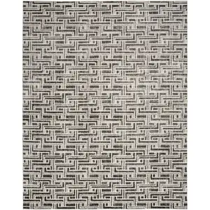 Photo of Gray Geometric Distressed Area Rug