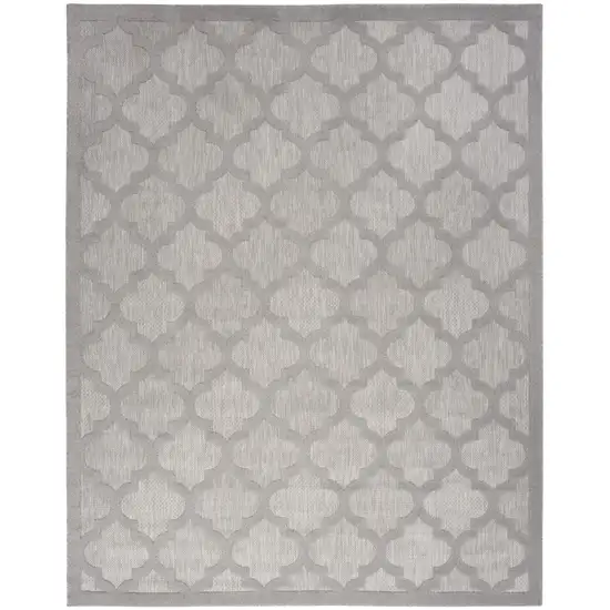 Gray Geometric Flatweave Area Rug Photo 1