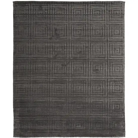 Gray Geometric Hand Woven Area Rug Photo 1