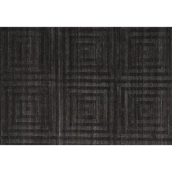 Gray Geometric Hand Woven Area Rug Photo 6