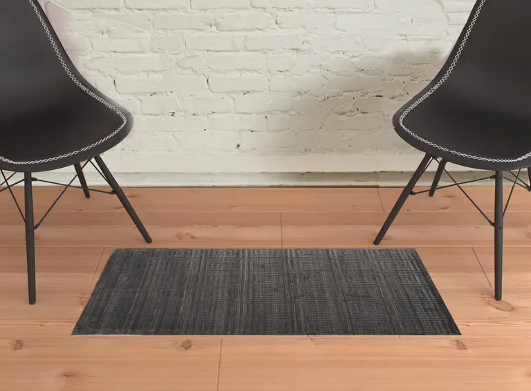 Gray Geometric Hand Woven Area Rug Photo 2