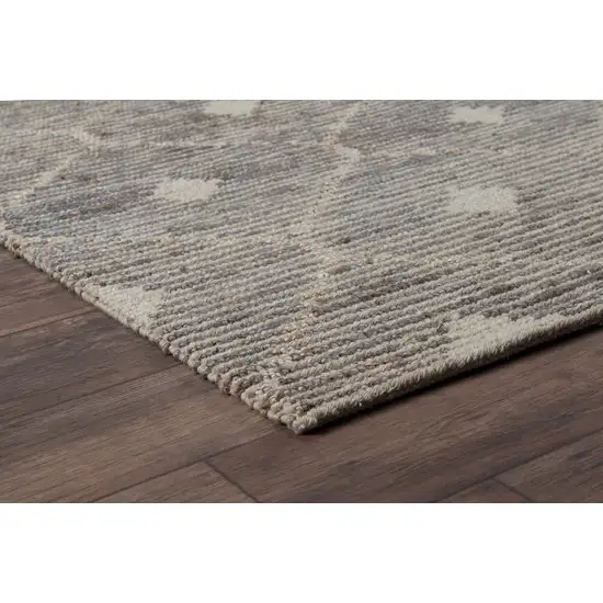 Gray Geometric Hand Woven Area Rug Photo 3