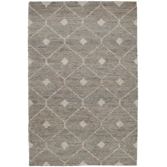 Gray Geometric Hand Woven Area Rug Photo 1