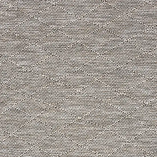 Gray Geometric Power Loom Non Skid Area Rug Photo 5