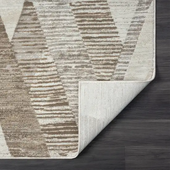 Gray Geometric Runner Rug Photo 8