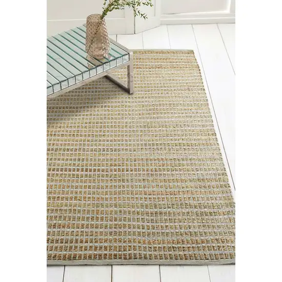 Gray Grid Farmhouse Area Rug Photo 7