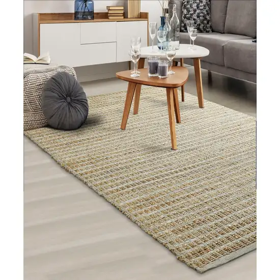 Gray Grid Farmhouse Area Rug Photo 6