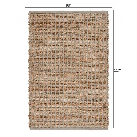 Gray Grid Farmhouse Area Rug Photo 3