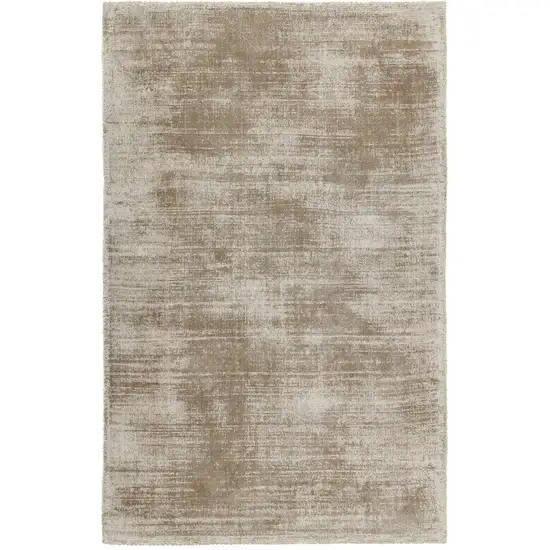 Gray Hand Woven Distressed Area Rug Photo 1