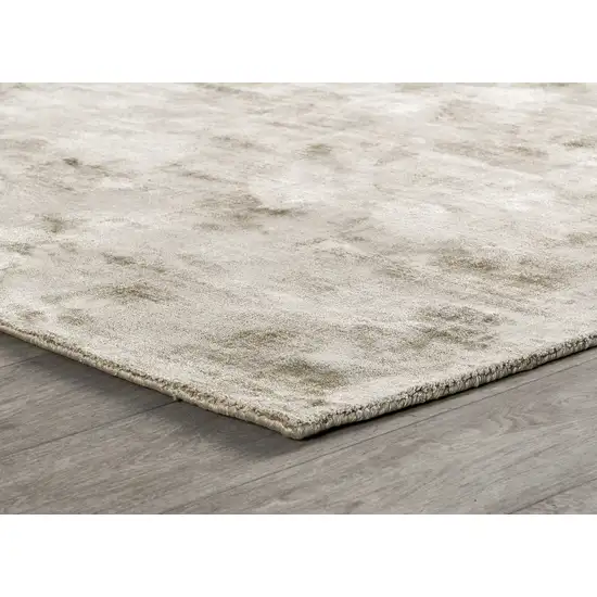 Gray Hand Woven Distressed Area Rug Photo 4