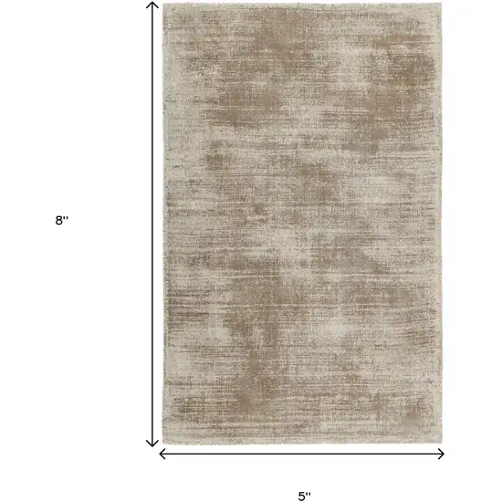 Gray Hand Woven Distressed Area Rug Photo 5