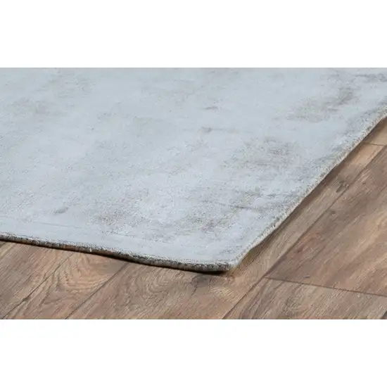 Gray Hand Woven Distressed Area Rug Photo 4