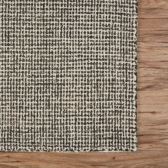 Gray Interwoven Maze Area Rug Photo 7