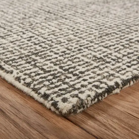 Gray Interwoven Maze Area Rug Photo 5