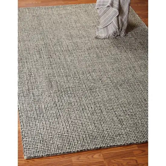 Gray Interwoven Maze Area Rug Photo 8