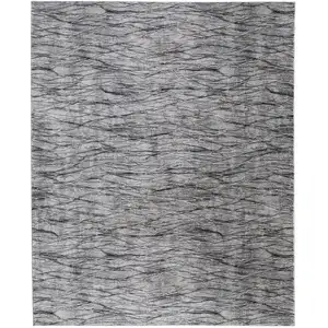 Photo of Gray Ivory and Tan Abstract Power Loom Area Rug