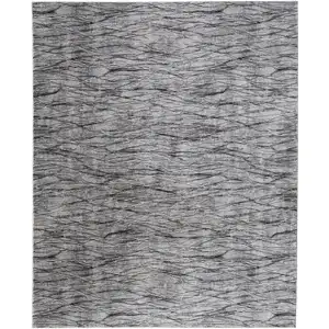 Photo of Gray Ivory and Tan Abstract Power Loom Area Rug