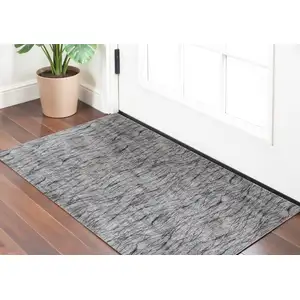 Photo of Gray Ivory and Tan Abstract Power Loom Area Rug