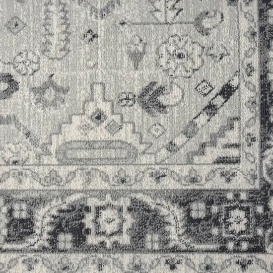 Gray Medallion Area Rug Photo 5