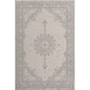 Photo of Gray Medallion Area Rug