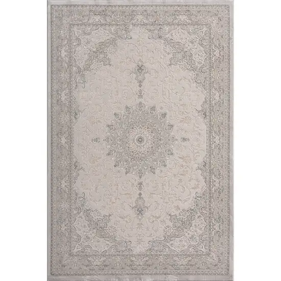 Gray Medallion Area Rug Photo 1